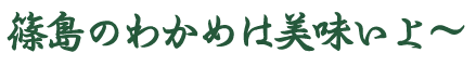 篠島のワカメは美味しいよ