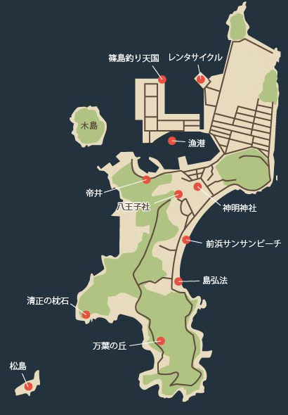 篠島地図